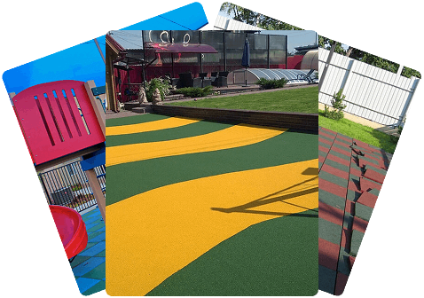 Rubber playground flooring