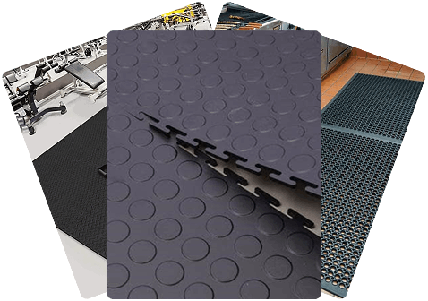 Rubber floor mats