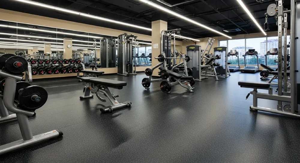 Vinyl flooring for gyms in Dubai UAE