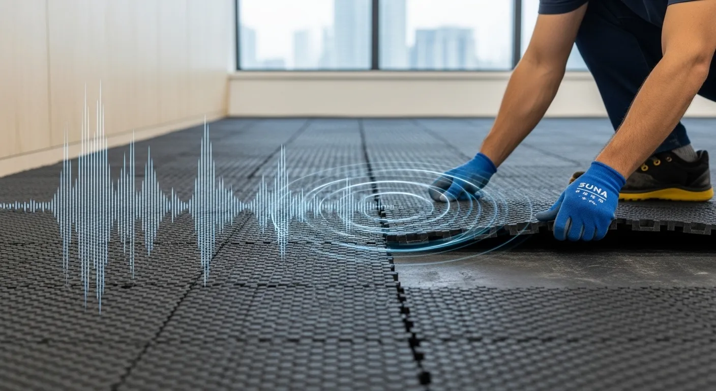 Sound proof interlock rubber floor in Dubai UAE