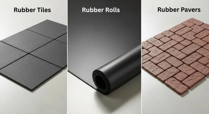 different rubber flooring for gyms
